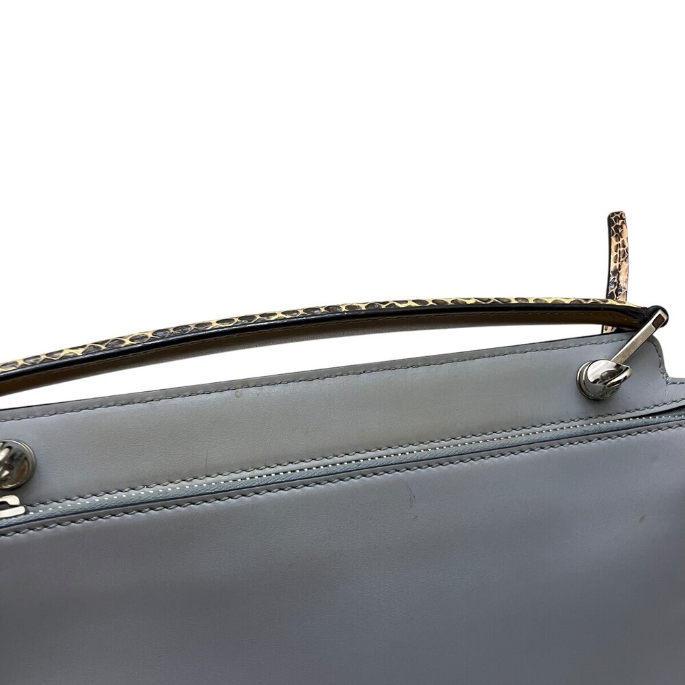 Fendi DotCom satchel bag Python Snake Shoulder Bag - image 8